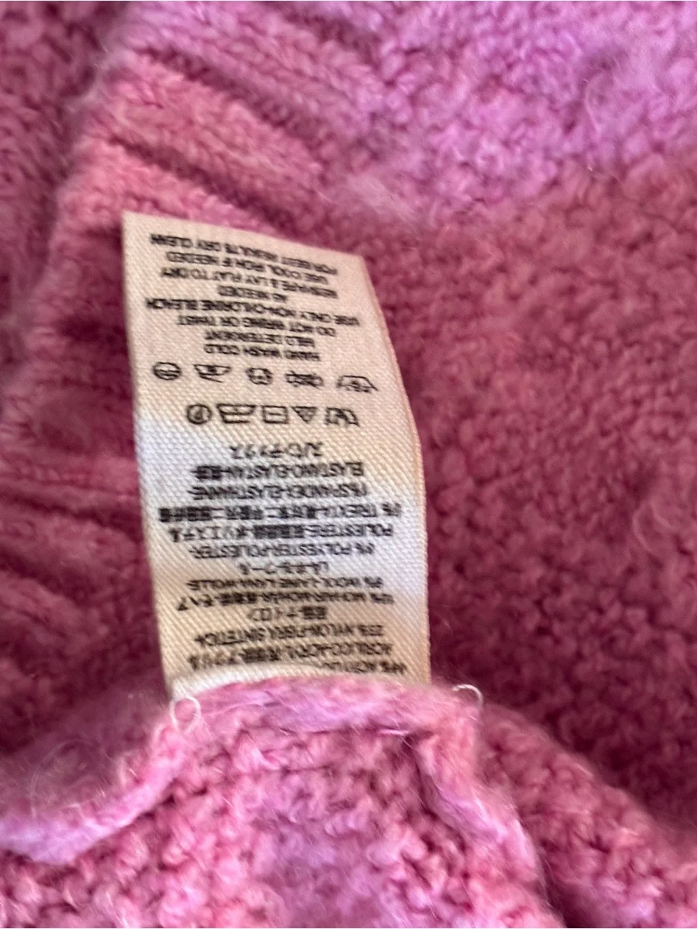 Free People Sweetheart Cable Knit Cowl-Neck Sweater Dress in Pink - Size Medium